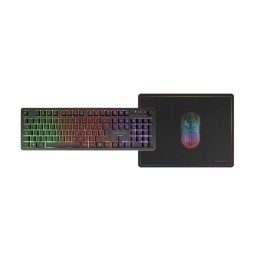 Mars Gaming Mcpwx Combo Gaming Inalámbrico Teclado Frgb Ratón Rgb Alfombrilla Negro Español