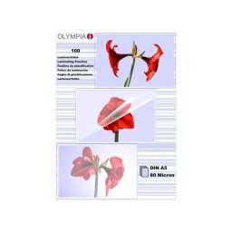 Plastificadores Olympia A5 80 micras Transparentes 100 piezas