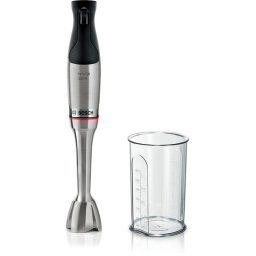 Batidora de inmersión Bosch Serie 6 MSM6M810, 1200 W, 0,6 L, Acero inoxidable