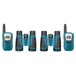Kit De Walkie-talkie Y Prismáticos Levenhuk Labzz Wtt10 Azul