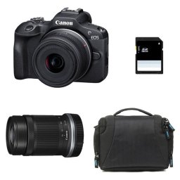 Cámara Mirrorless Canon EOS R100 24,1 MP 18-45mm Wi-Fi + RF-S 55-210mm F5-7.1 IS STM
