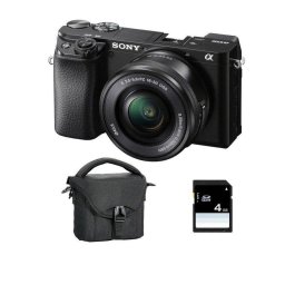 Cámara Mirrorless Sony Alpha 6100 24.2MP 16-50mm WiFi Bluetooth