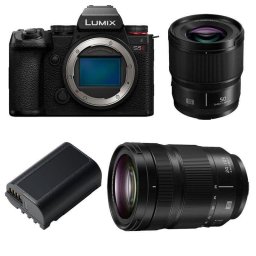 Cámara Mirrorless Panasonic Lumix S5 II 24.2MP 24-105mm + 50mm F/1.8 Sensor Full-Frame WiFi Bluetooth