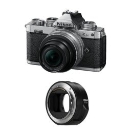 Cámara Mirrorless Nikon Z Fc 20.9MP 16-50mm Plata Adaptador FTZ II WiFi Bluetooth
