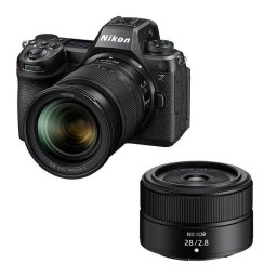 Cámara Mirrorless Nikon Z6 III 24.5MP Sensor Full-Frame + Objetivo Z 24-70mm F4 S + Z 28mm F2.8