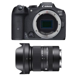 Cámara Mirrorless Canon EOS R7 32.5MP 4K 18-50mm F2.8 WiFi Bluetooth