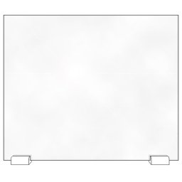 Approx appAPSSIDE Mampara Protectora de Metacrilato Transparente 600x500mm