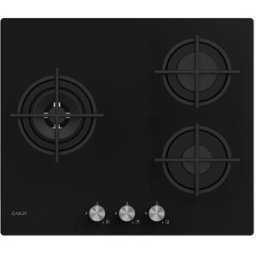 Candy Placa gas 3 quemadores - CSG63B4PB. Cristal negro