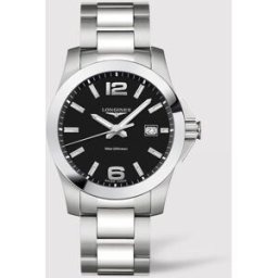 Longines Reloj de hombre L37594586 Conquest de acero. Negro