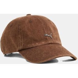 Puma Gorras de Casual de Hombre WARDROBE ESS METAL Dad . Marrón