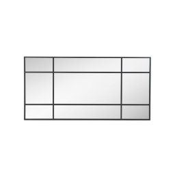 Espejo Ventana Grande 100 X 200 Metal Negro Darostes