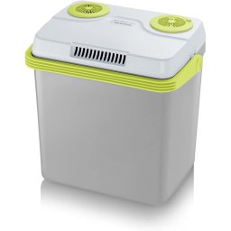 Severin TKB 2925 Nevera Portátil Eléctrica con Conexión USB 25L 58W Gris/Verde