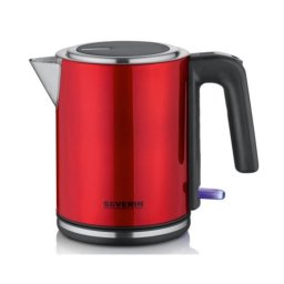 Hervidor Severin WK 3427 1L 2400W Negro Rojo Sin Cables