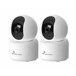 Nivian Seguridad Starter Pack 2 Cámaras WiFi Interior WiFi 2K Audio bidireccional-Deteccion Humanos