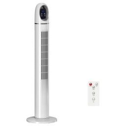 Homcom Ventilador De Torre Con Control Remoto 3 Velocidades 3 Modos Temporizador