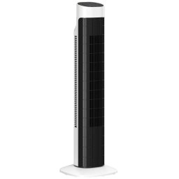 Homcom Ventilador De Torre Silencioso Con Control Remoto 3 Velocidades 3 Modos