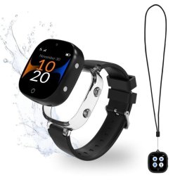 Robin K2 Reloj GPS para Niños con Llamadas y SIM Preactivada, Sin Redes Sociales Ni Juegos, Negro