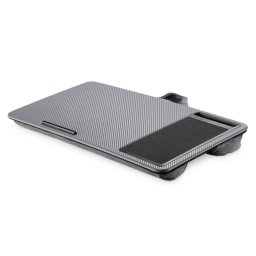 Digitus Soporte para ordenador portátil Mesa hasta 17" Gris con alfombrilla y soporte smartphone