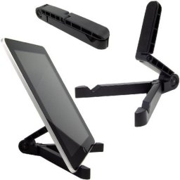 Gembird TA-TS-01 Soporte para portátil y tablet de doble brazo articulado para mesa, Negro, 178 mm