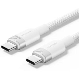Cable USB Tipo-C 2.0 Vention 5A 240W 480Mbps 1m Blanco