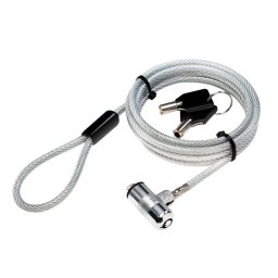 Cable antirrobo LogiLink NBS009 1,8 m 2 llaves Plata