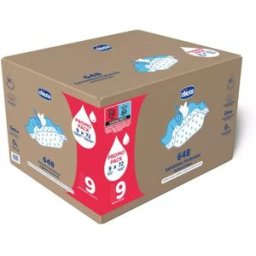 Chicco Toallitas Perfumadas 0 % alcohol, Paquete de 72x9