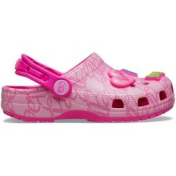 Crocs Zuecos de bebés Mattel Pink Barbie Classic Clog T . (19) Multicolor