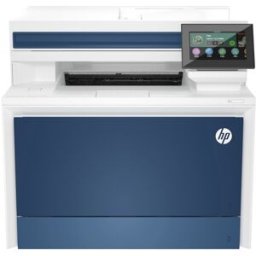 HP Impresora Multifunción color LaserJet Pro 4302fdn, Fax (Reacondicionado A estrenar). Blanco / Azul