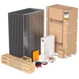 Xunzel Kit Solar Litio PACK ZERO+ EQX3700L con Soportes. Naranja