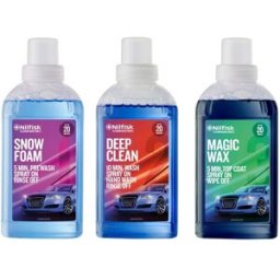 Nilfisk Kit Limpiadores Premium de Coche 3 x 500 ml . Azul