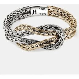 John Hardy Anillo Love Knot de oro y plata. (7) Multicolor
