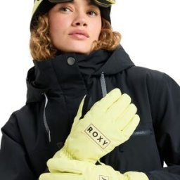 Roxy Guantes de mujer Freshfield . (L) Amarillo Flúor