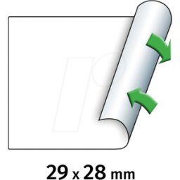 METO 30007371 - Etiquetas de precios, 29 x 28 mm, separables, blanco, 3500 unida