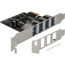 DELOCK 90304 - Tarjeta PCI Express USB 3.0 con 4 conectores hembra externos tip