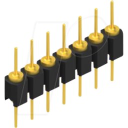 FISCHER ELEKTRONIK FIS MK05 7G - Cabezal de perno, 1 fila, 1 x 7 - 2,54 mm