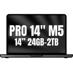 Apple Macbook Pro 14"/ M5 Pro 15-Core CPU/ 24GB/ 2TB SSD/ 16-Core GPU/ Negro Espacial