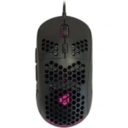 Ratón Conceptronic DJEBBEL04B USB tipo A 6400 DPI Negro Iluminación Multicolor
