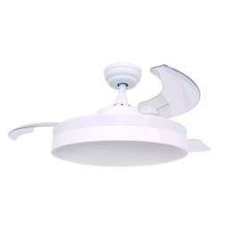 Ventilador de Techo con Luz Grupo FM VT-SENZA 36W 107cm Motor DC Aspas Retráctiles Mando Temporizador