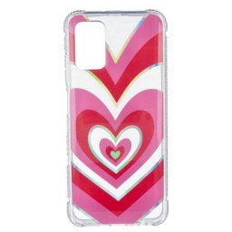 Funda para móvil La Casa de las Carcasas Corazones Iridiscente Antigolpes Silicona Multicolor para Samsung Galaxy A03s