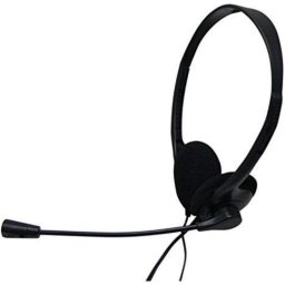 Auriculares Nilox con cable Jack 3.5 mm, micrófono ajustable, uso oficina, color negro