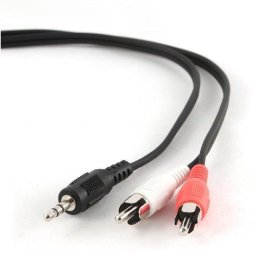 Cable de Audio Gembird 3.5mm a 2xRCA Macho/Macho 2.5m