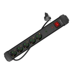 Regleta Lanberg SP1-05F-0500-BK 5 Tomas con Protección y Cable de 5 m