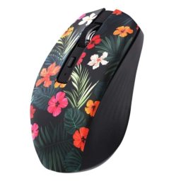 Ratón TnB MWXAMAZO Bluetooth + USB 1600 DPI Negro Batería Recargable
