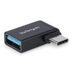 Adaptador USB-C a USB-A Startech acodado compacto aluminio negro