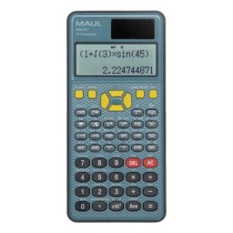 Calculadora científica Maul MSC 417 417 funciones 2 líneas solar batería estuche