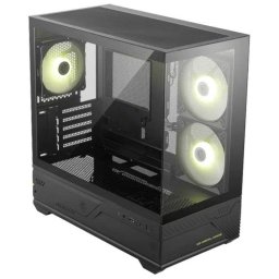 Carcasa MSI MAG PANO M110R Mini Tower ARGB panorámica 270° negra