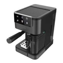 Cafetera Espresso Cecotec Power Espresso Coldbrew Latte Oscuro 1,5L 20 Bares con pantalla táctil y depósito de leche