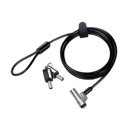 Cable antirrobo LogiLink NBS013 1,8 m Llave Negro Plata