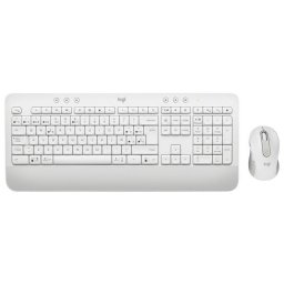 Teclado Logitech Signature MK650 Combo membrana blanco con ratón Bluetooth