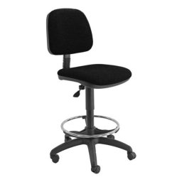Silla de oficina Unisit ESO acolchada negra con respaldo ajustable